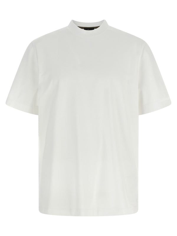 Brioni 100% cotton t-shirt in white