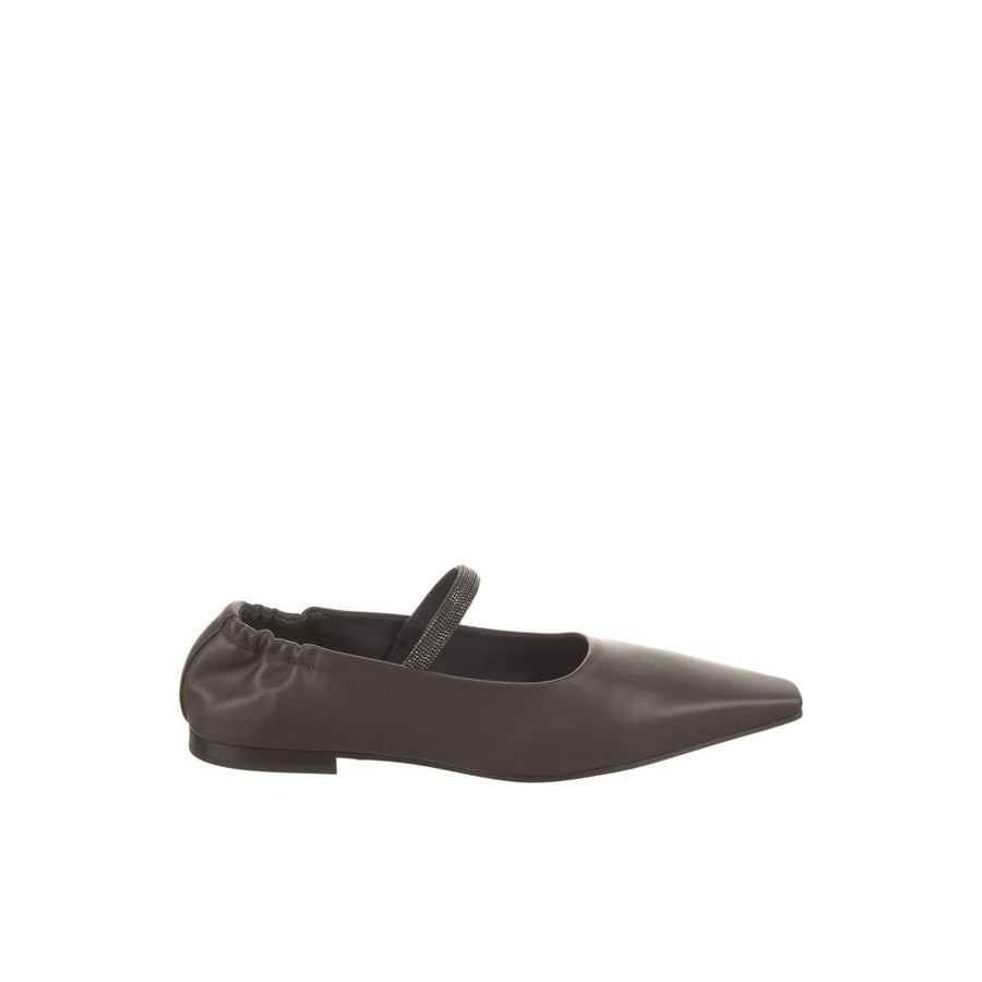 Brunello Cucinelli 100% Leather (upper flat in brown