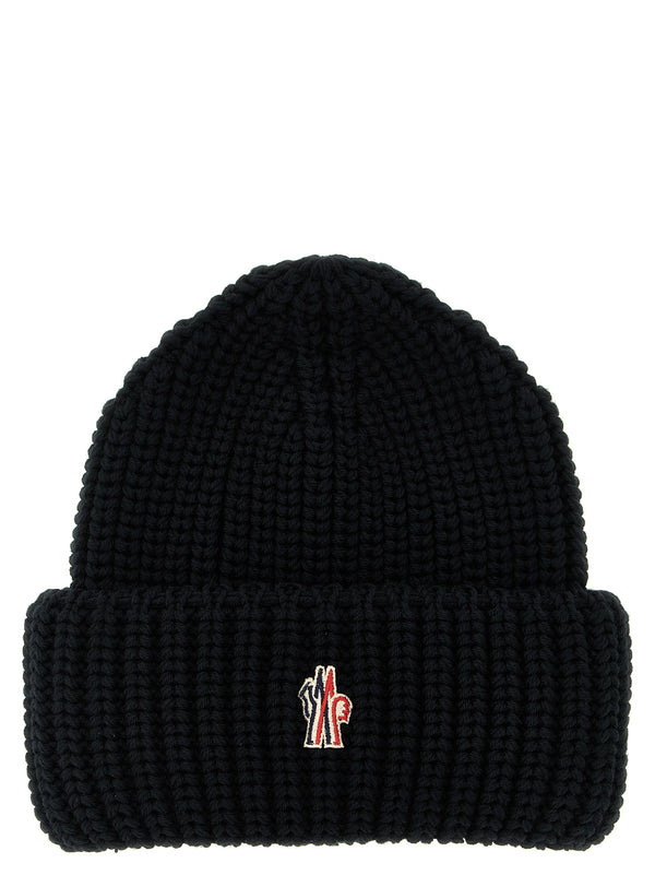 Moncler Grenoble MO321729BM 100% Virgin Wool beanie in black