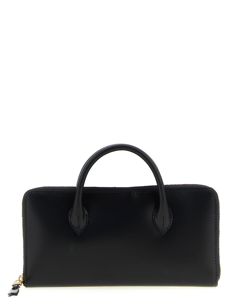 Comme des Garçons 100% cow leather wallet in black