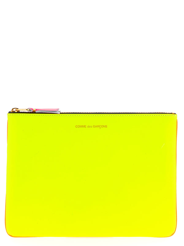 Comme des Garçons 100% goat leather wallet in yellow