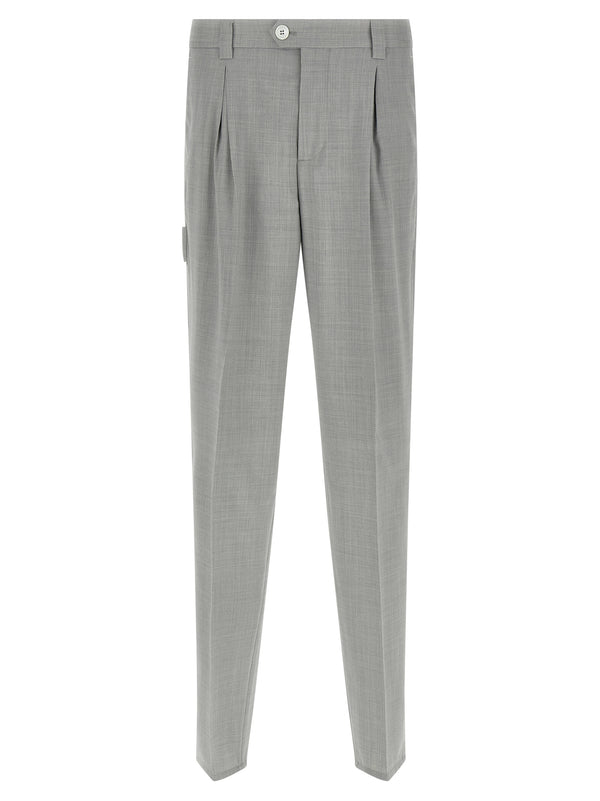 Brunello Cucinelli 100% virgin wool trousers in gray