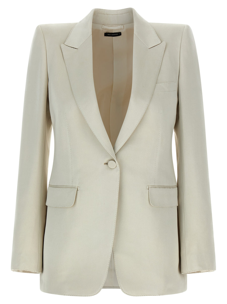 Tom Ford 61% Cotton blazer in beige