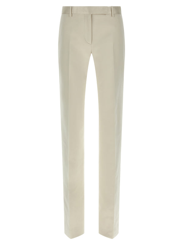 Tom Ford 61% cotton trousers in beige