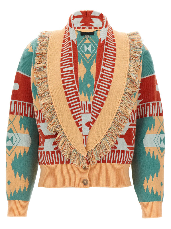 Alanui 70% wool cardigan in multicolor