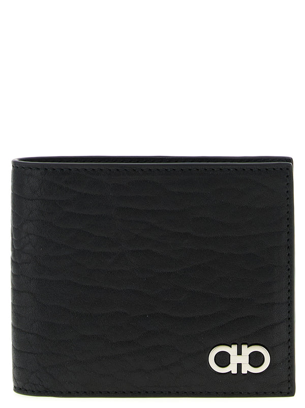Ferragamo 100% calfskin leather (Bos Taurus) wallet in black
