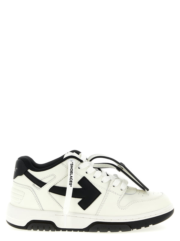 Off-White 89% calfskin leather sneakers in white