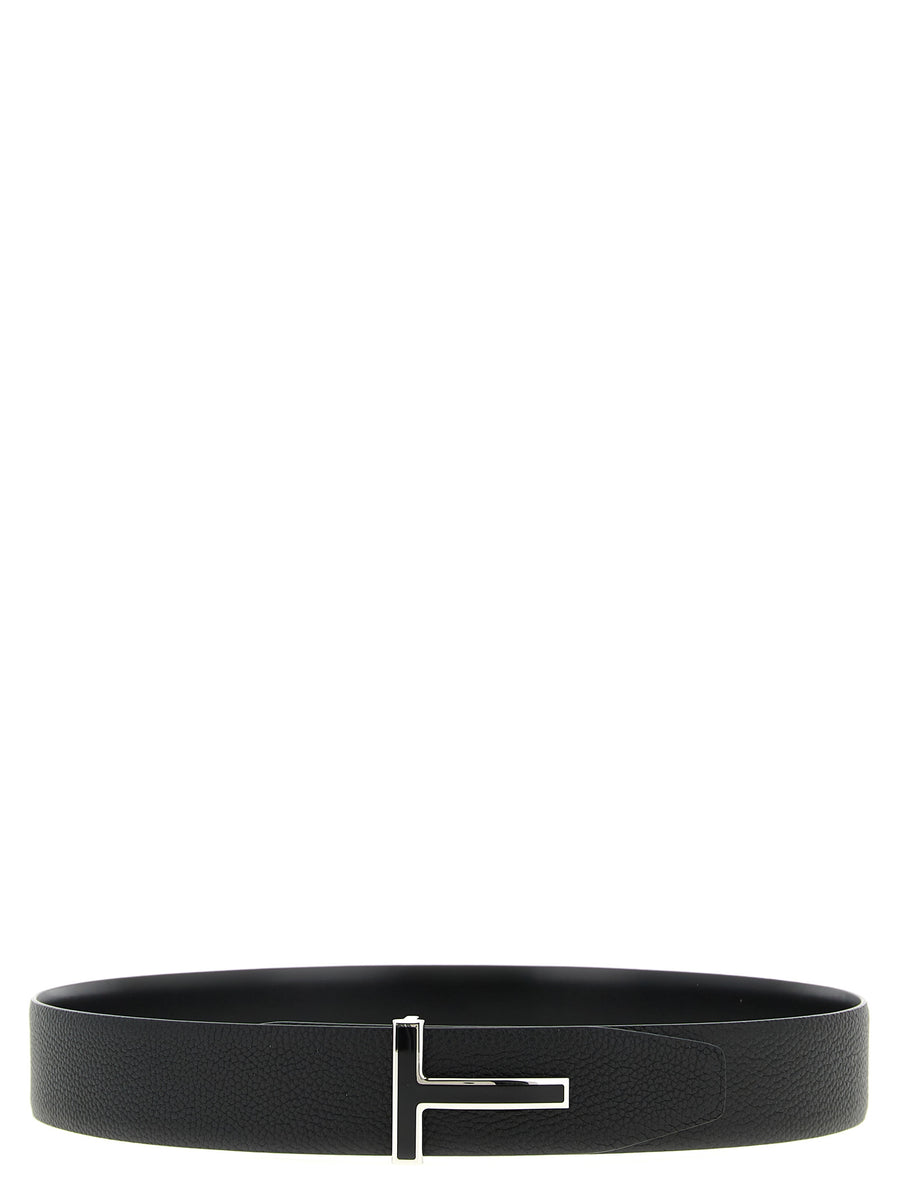 Tom Ford 100% Calfskin Leather belt in black