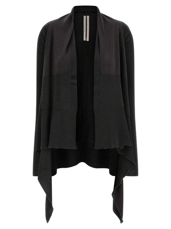 Rick Owens 100% wool cardigan in black