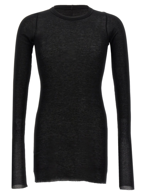 Rick Owens 88% Viscose t-shirt in black