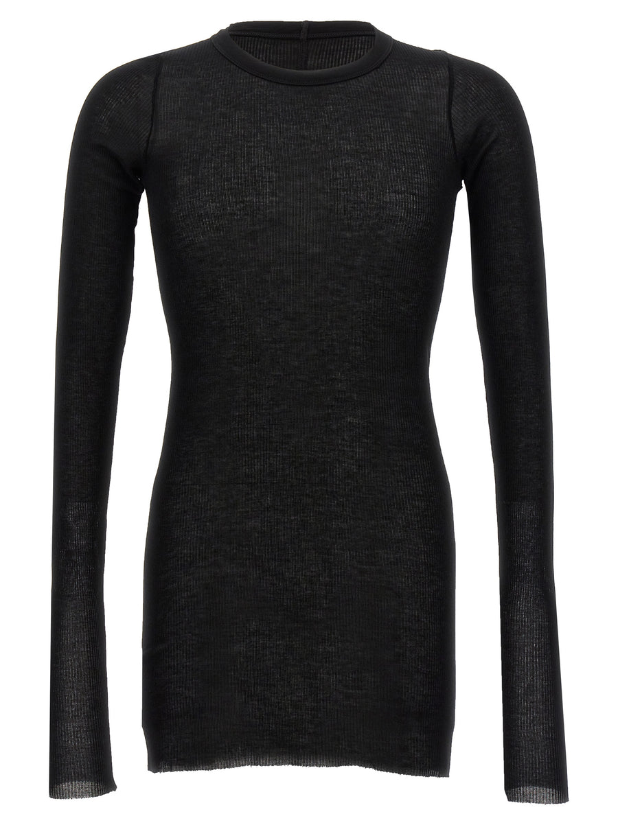 Rick Owens 88% Viscose t-shirt in black