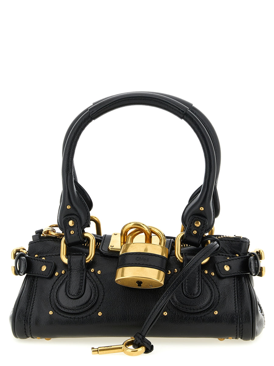 Chloé 100% buffalo leather top handle bag in black
