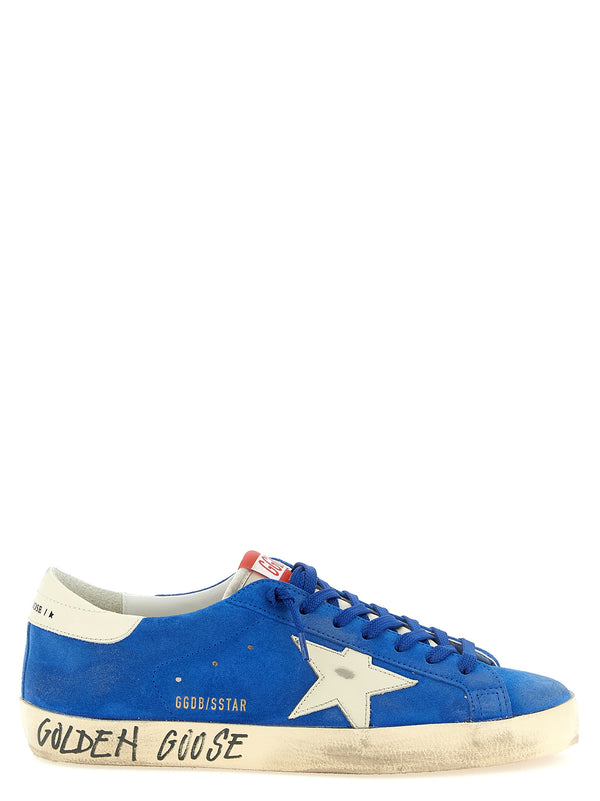 Golden Goose 87% cow leather sneaker in blue
