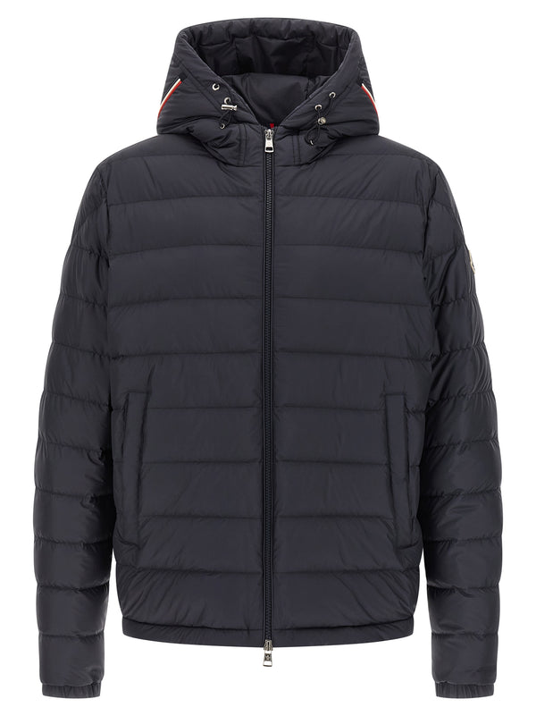 Moncler 100% Polyester with goose feather padding down jacket in black