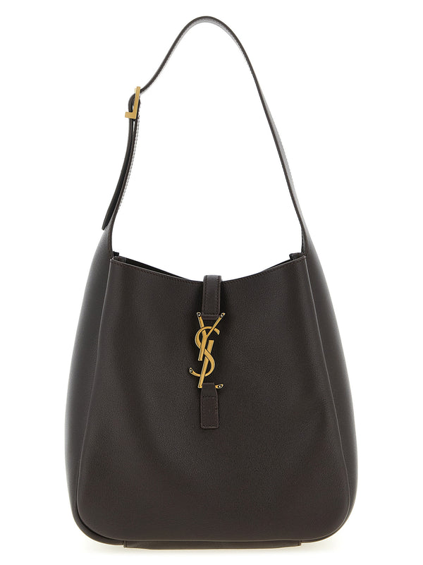 Saint Laurent 100% Calfskin Leather shoulder bag in brown