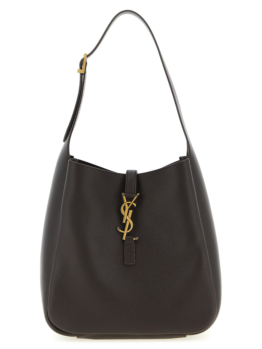 Saint Laurent 100% Calfskin Leather shoulder bag in brown