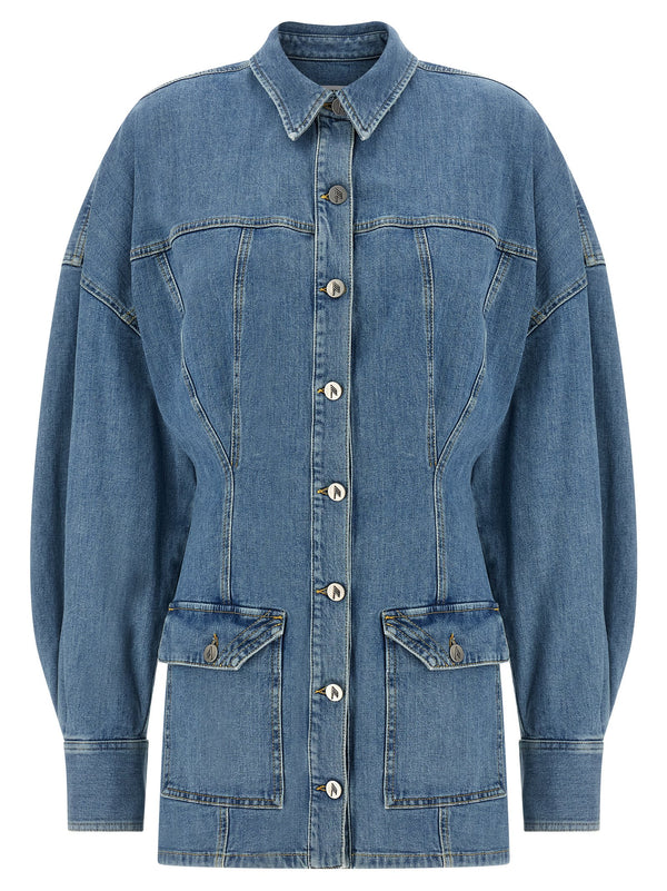 The Attico Cotton jacket in blue