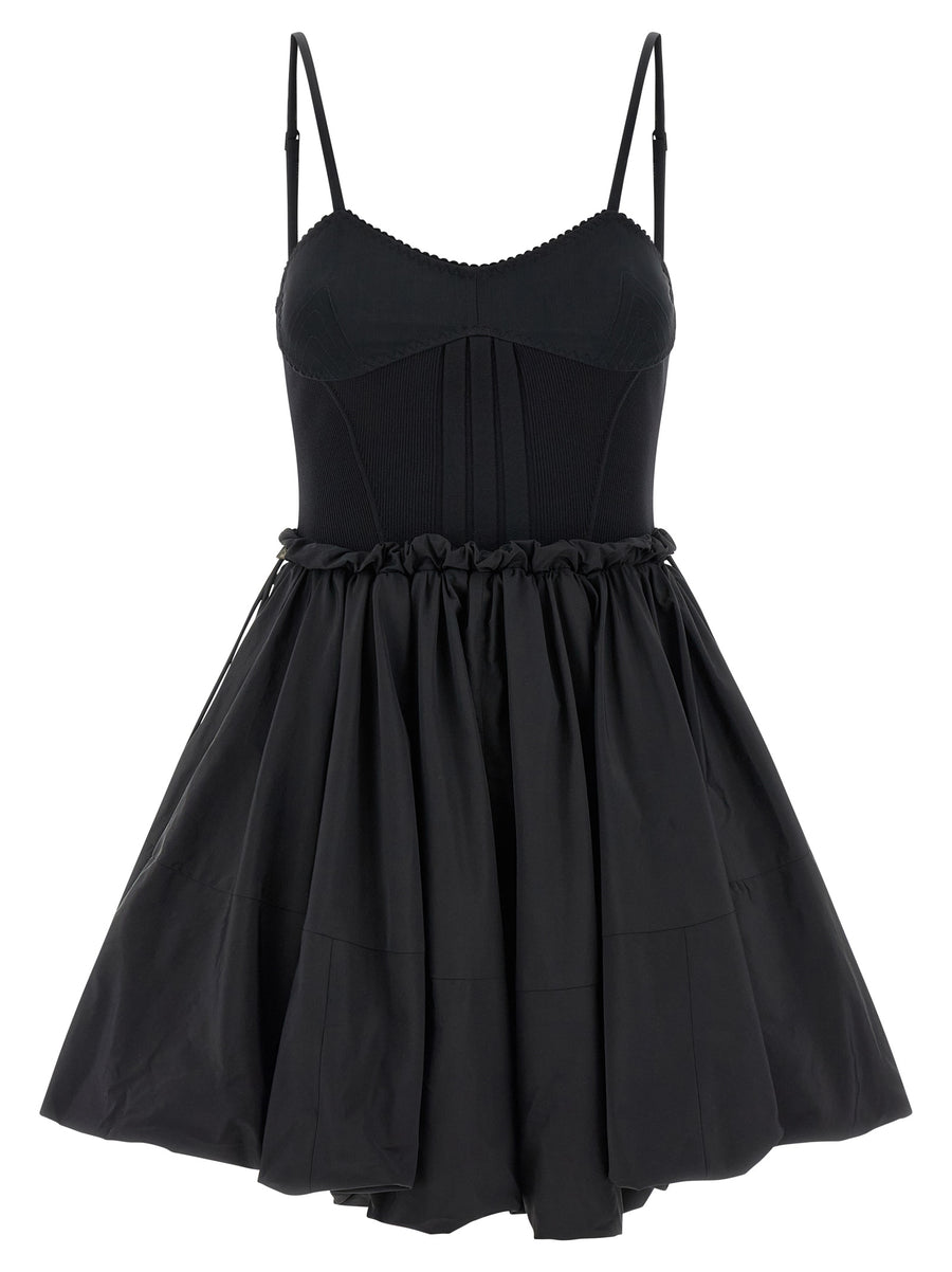 The Attico 53% Polyamide dress in black