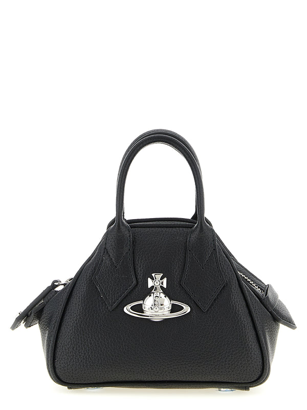 Vivienne Westwood 100% polyurethane top handle bag in black