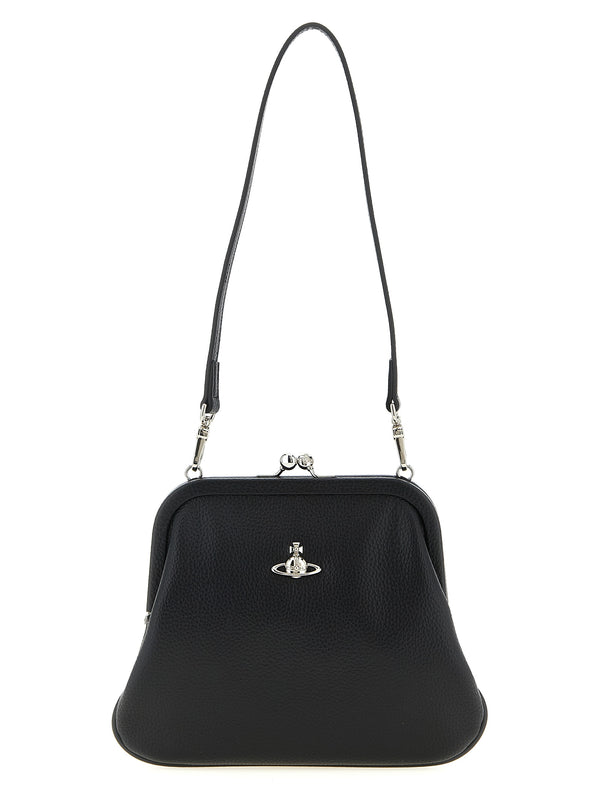 Vivienne Westwood 100% polyurethane clutch in black