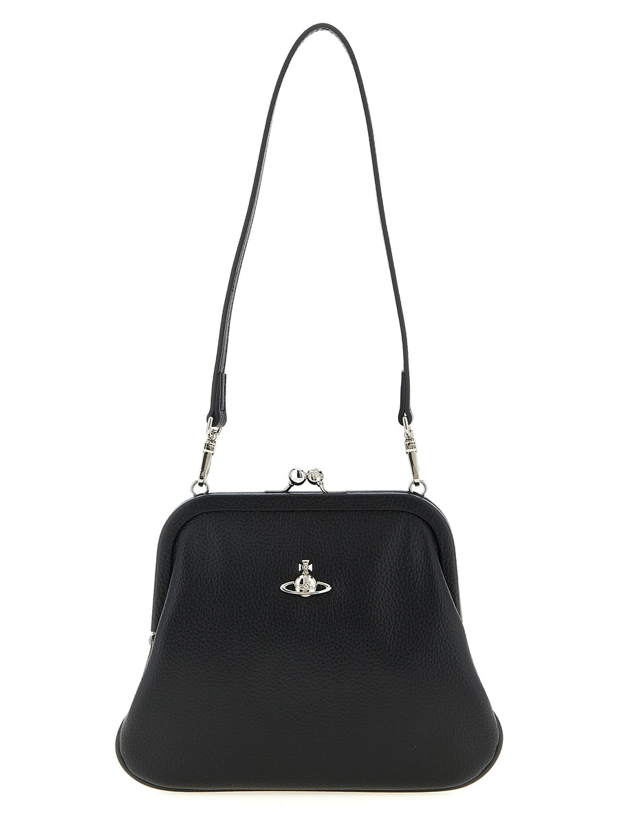 Vivienne Westwood 100% polyurethane clutch in black