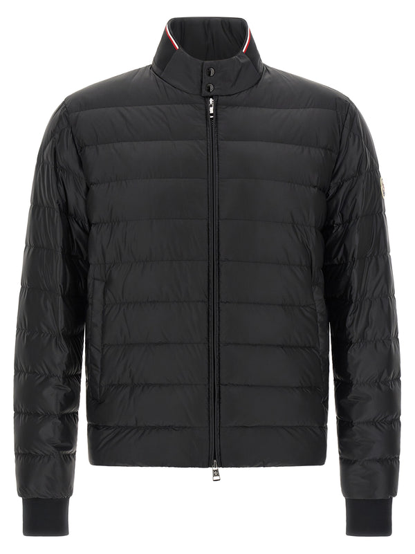 Moncler 100% polyamide down jacket in black