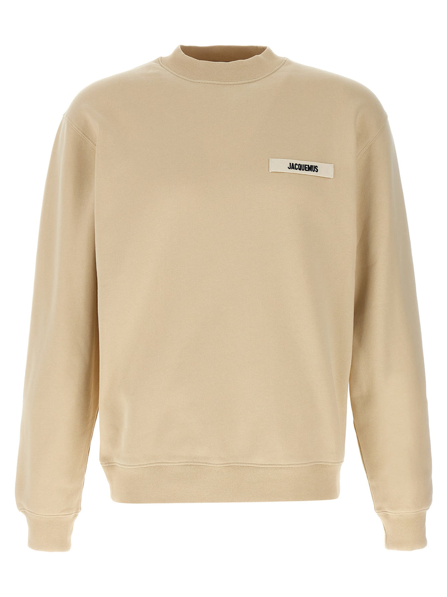 Jacquemus 100% Cotton sweatshirt in beige
