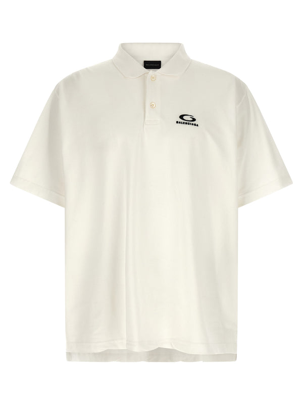 Balenciaga 100% Cotton polo in white