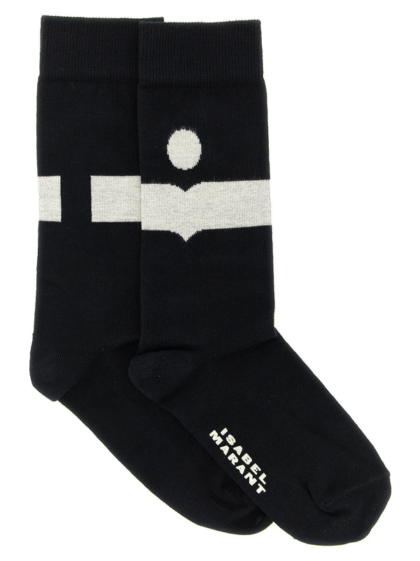 Black Cotton Socks Clothing