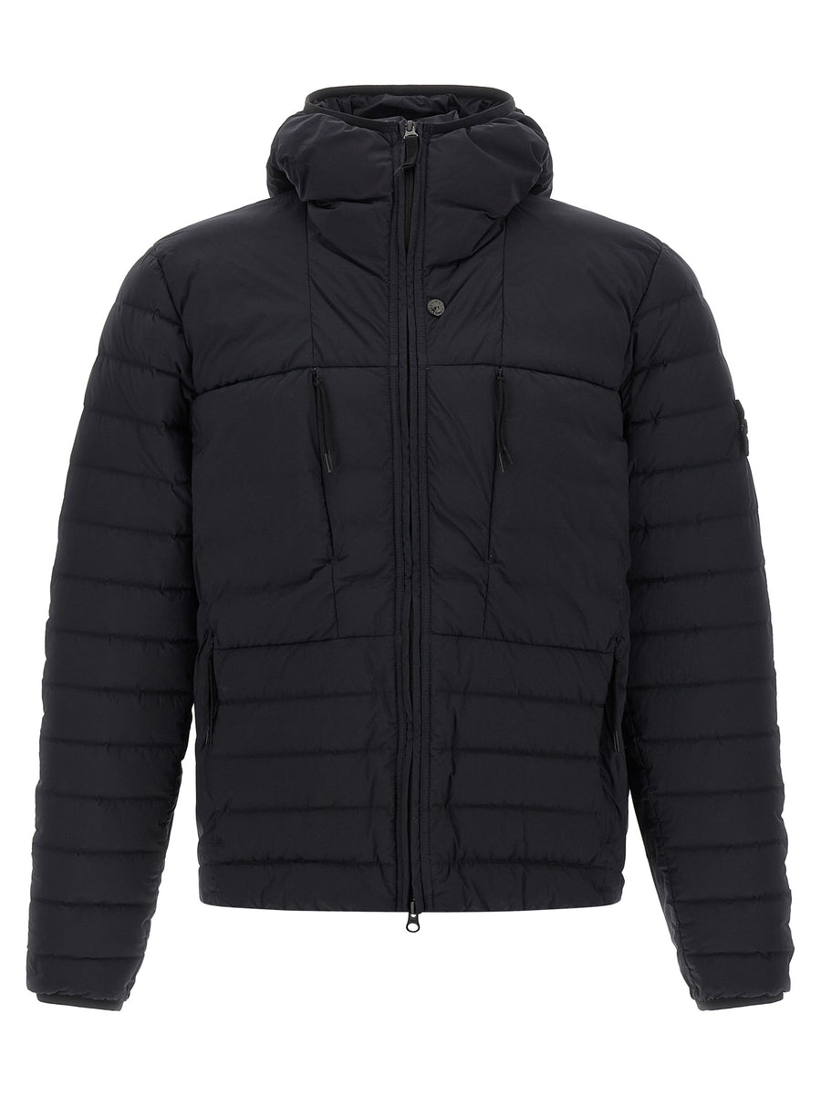 Stone Island 86% Polyamide down jacket in black