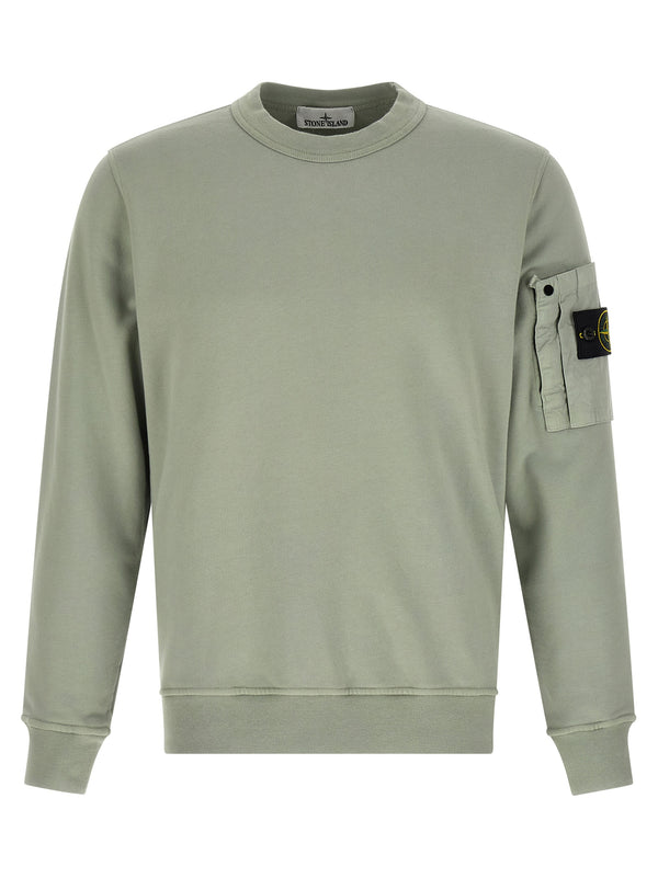 Stone Island 100% Cotton sweatshirt in green