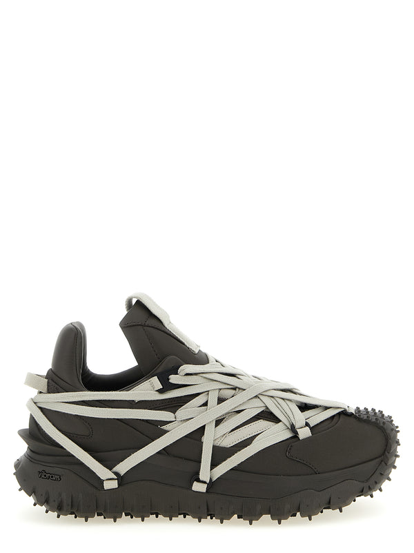 Rick Owens 100% cow leather (Bos Taurus) sneaker in black