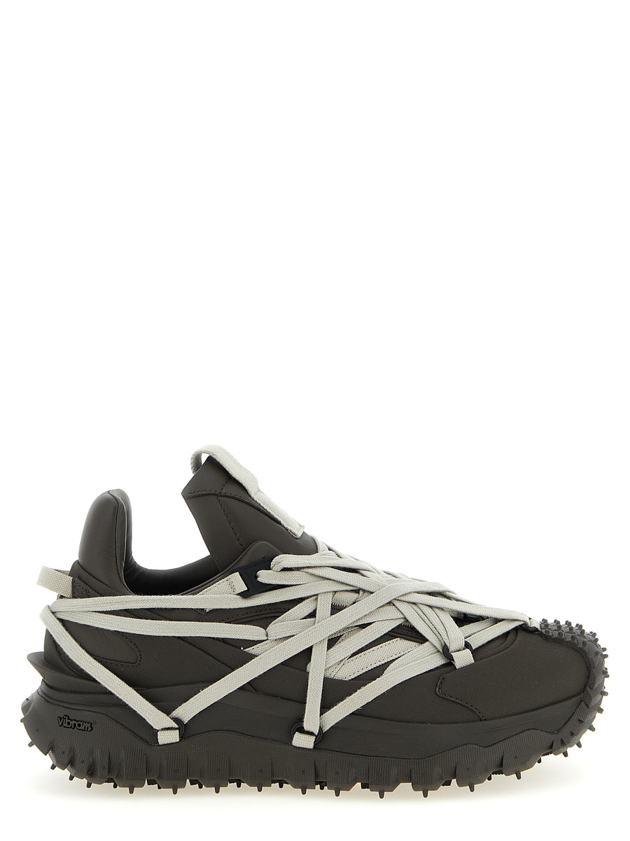 Rick Owens 100% cow leather (Bos Taurus) sneaker in black