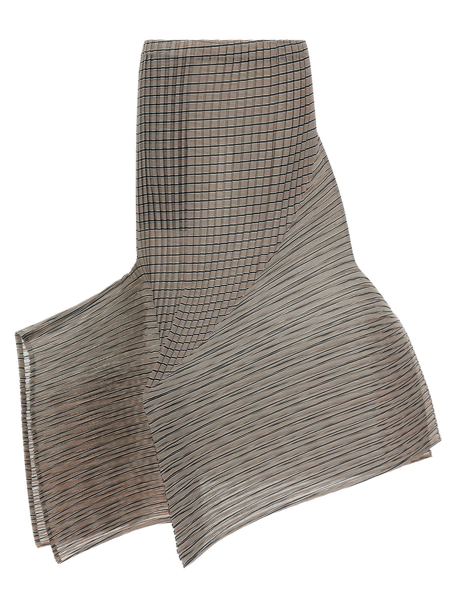 Issey Miyake 100% polyester skirt in brown