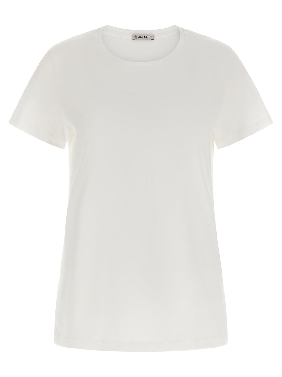 Moncler 100% cotton t-shirt in white