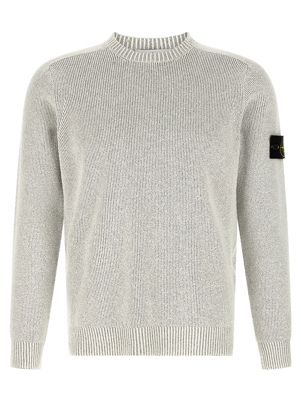 Stone Island 83% cotton sweater in gray