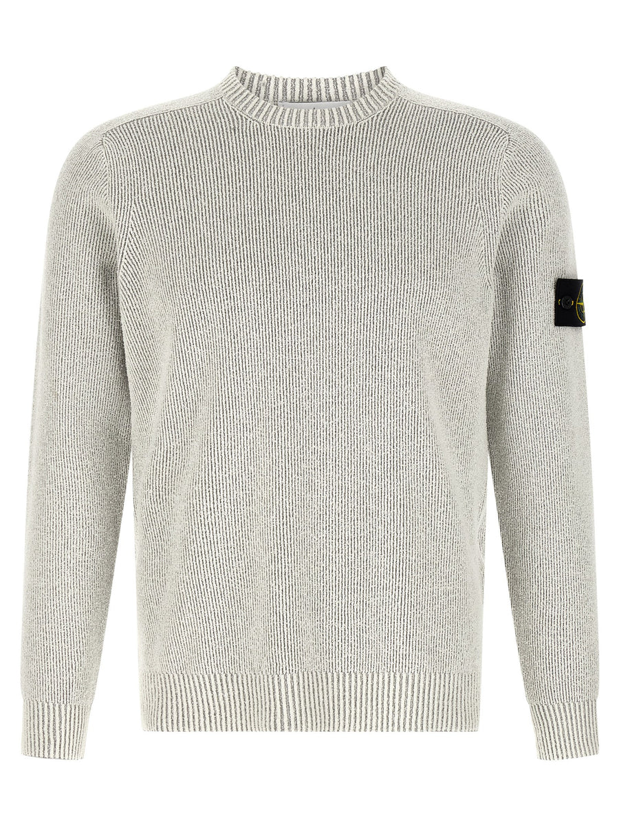 Stone Island 83% cotton sweater in gray