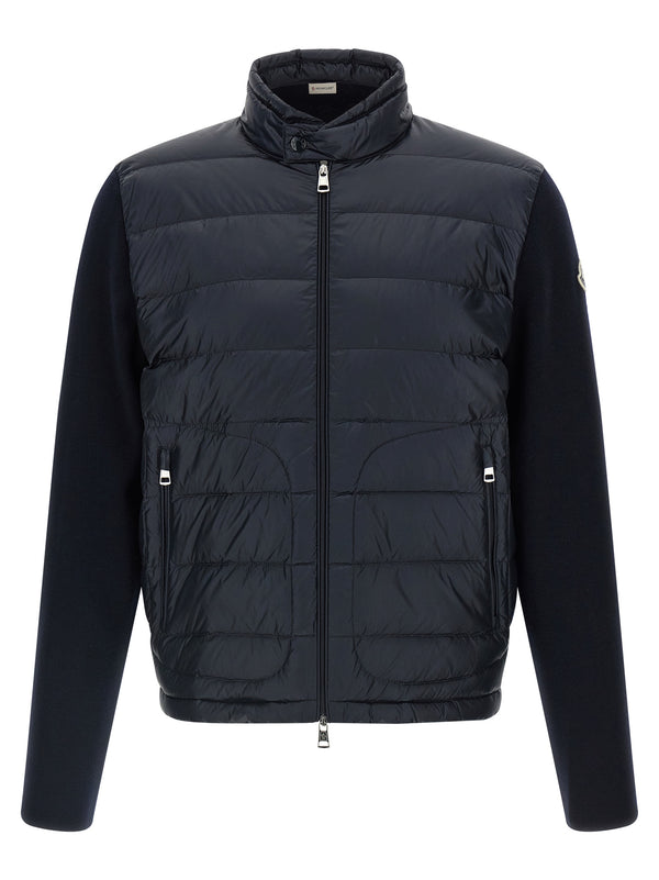 Moncler 100% polyamide down jacket in navy