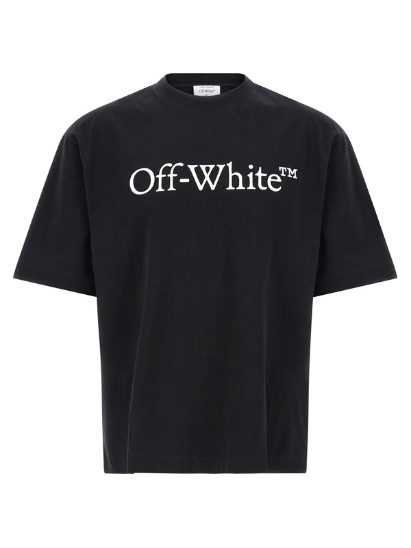 Off-White 100% cotton t-shirt in black