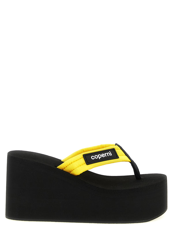 Coperni 62% viscose sandal in yellow