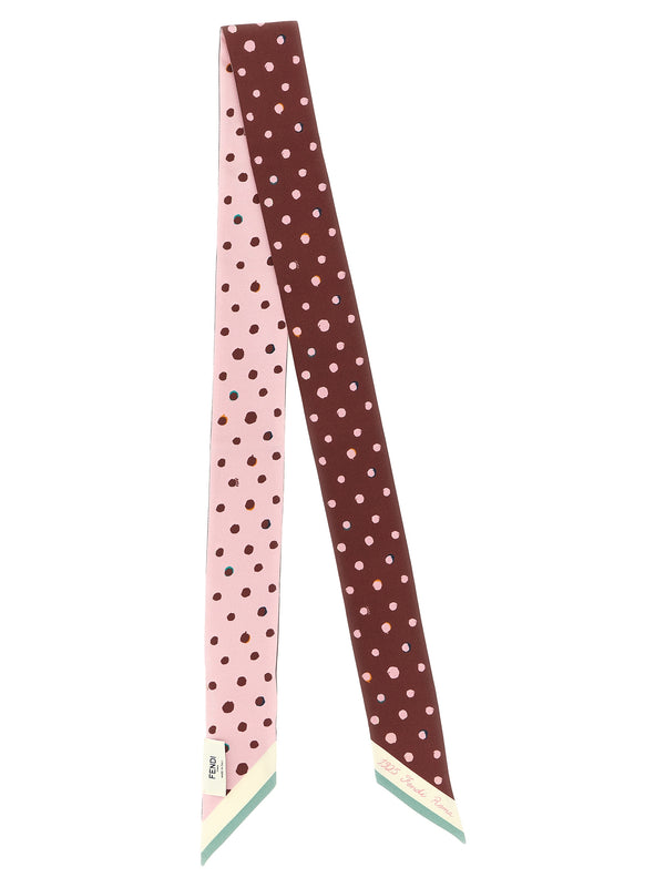 Fendi 100% silk scarf in multicolor