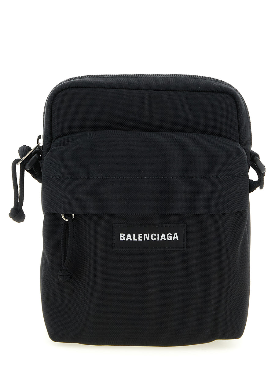 Balenciaga 80% Polyamide crossbody bag in black