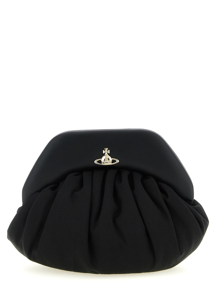 Vivienne Westwood 100% viscose clutch in black