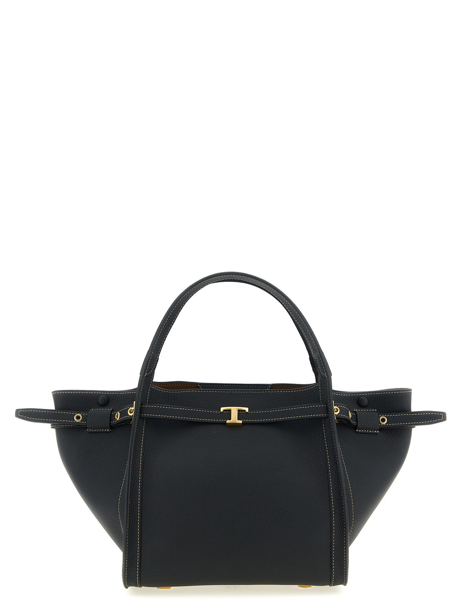 Tod's 100% calfskin leather tote bag in black