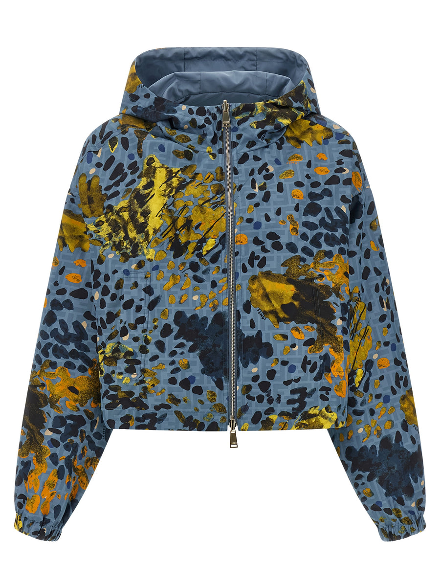 Fendi 100% Polyester jacket in blue