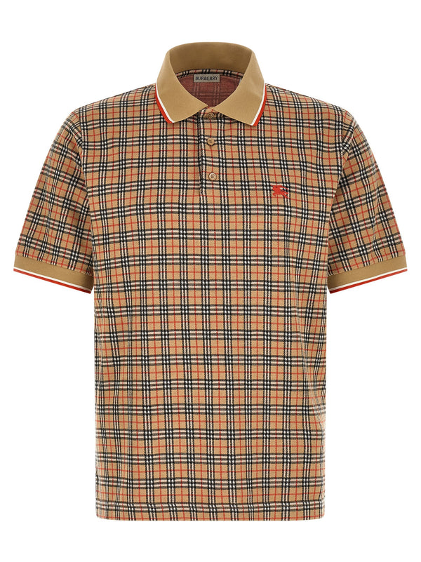 Burberry 53% viscose polo in beige