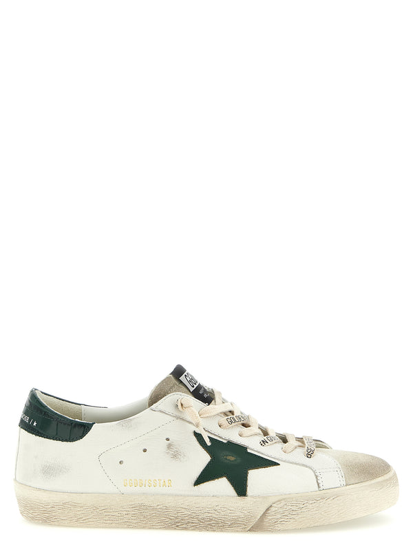 Golden Goose 52% goat leather sneaker in white