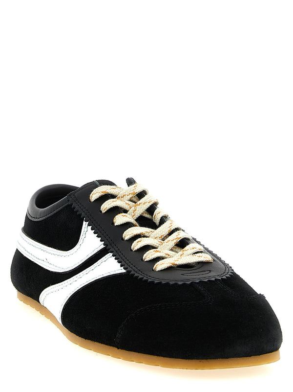 Dries Van Noten 80% calfskin leather sneaker in black