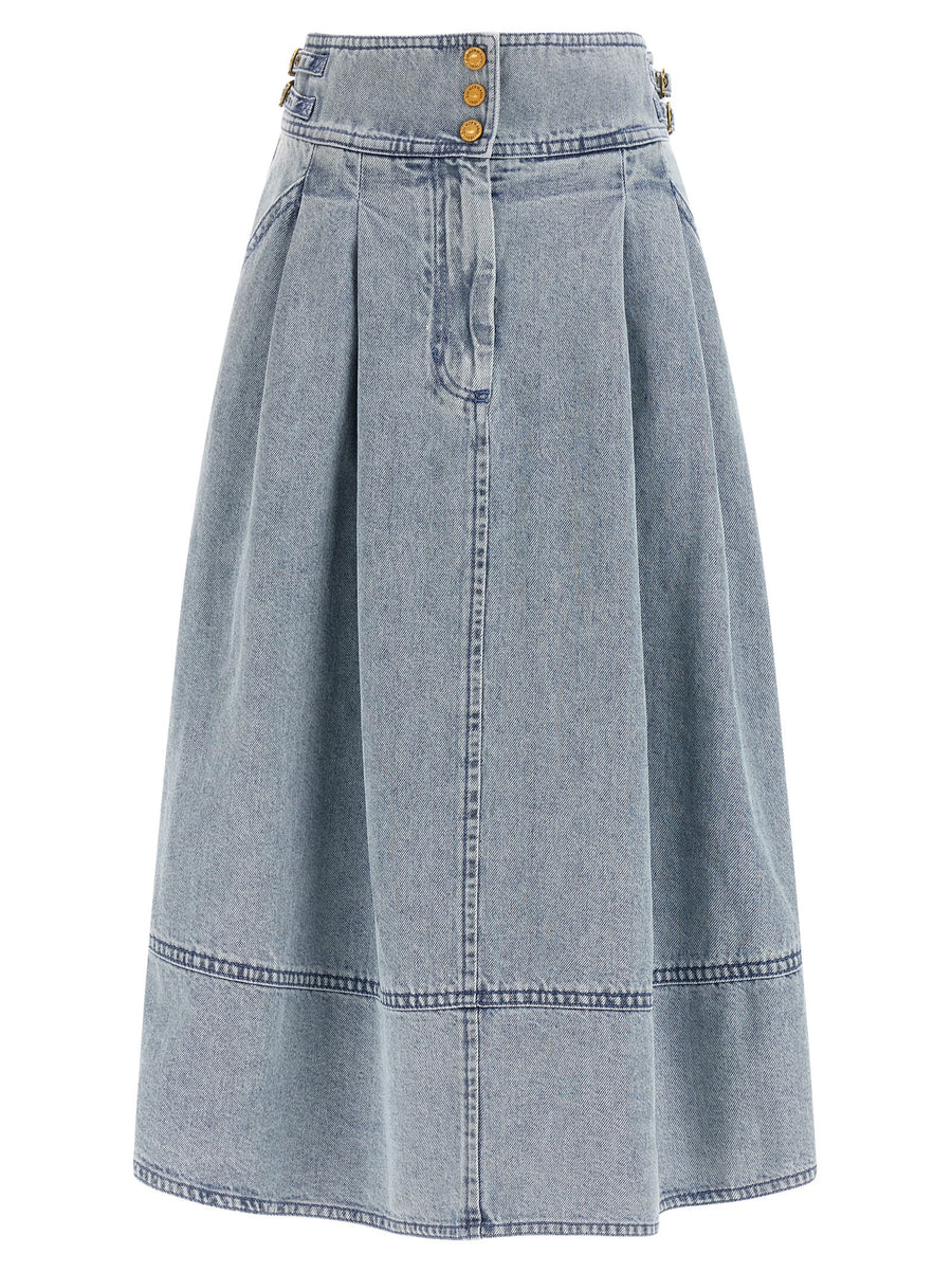 Zimmermann 100% cotton skirt in blue