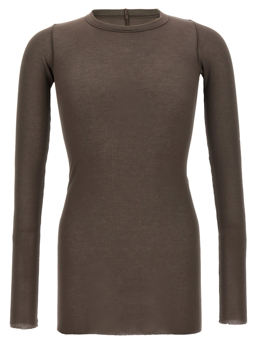 Rick Owens 88% viscose t-shirt in gray